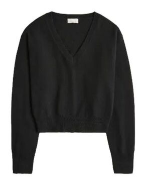 J.Crew Cashmere Shrunken V-Neck Sweater